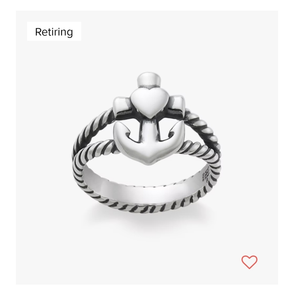 James Avery Faith, Hope and Love Twisted Rope Ring